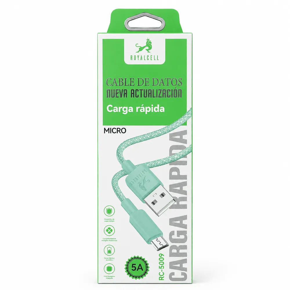 Cable de datos micro 1M 5A desarmado RC-5009